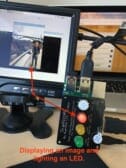 Figure 5: A second example of using OpenCV to display an image and then utilizing GPIO to illuminate an LED.